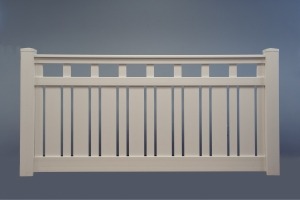 Bungalow 4' tall blue bkgrd